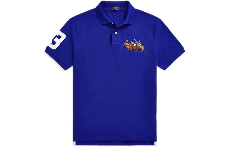 Polo Ralph Lauren Поло синий мужское SS22 — фото 3