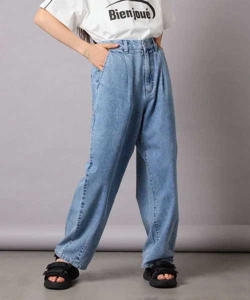 Детские джинсы карго Curve Fit Barrel Denim из хлопка, тёмно-синий — фото 2