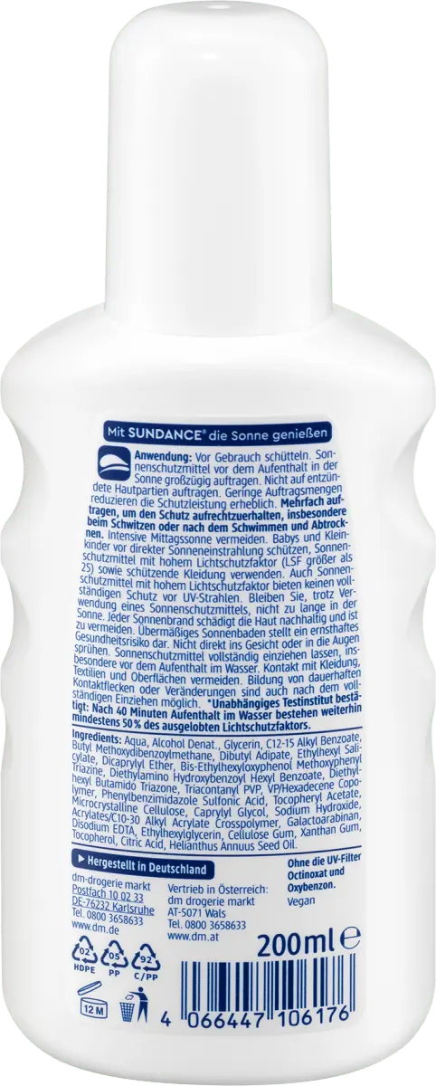 Спрей солнцезащитный MED ультра чувствительный SPF 30 200мл SUNDANCE — фото 2