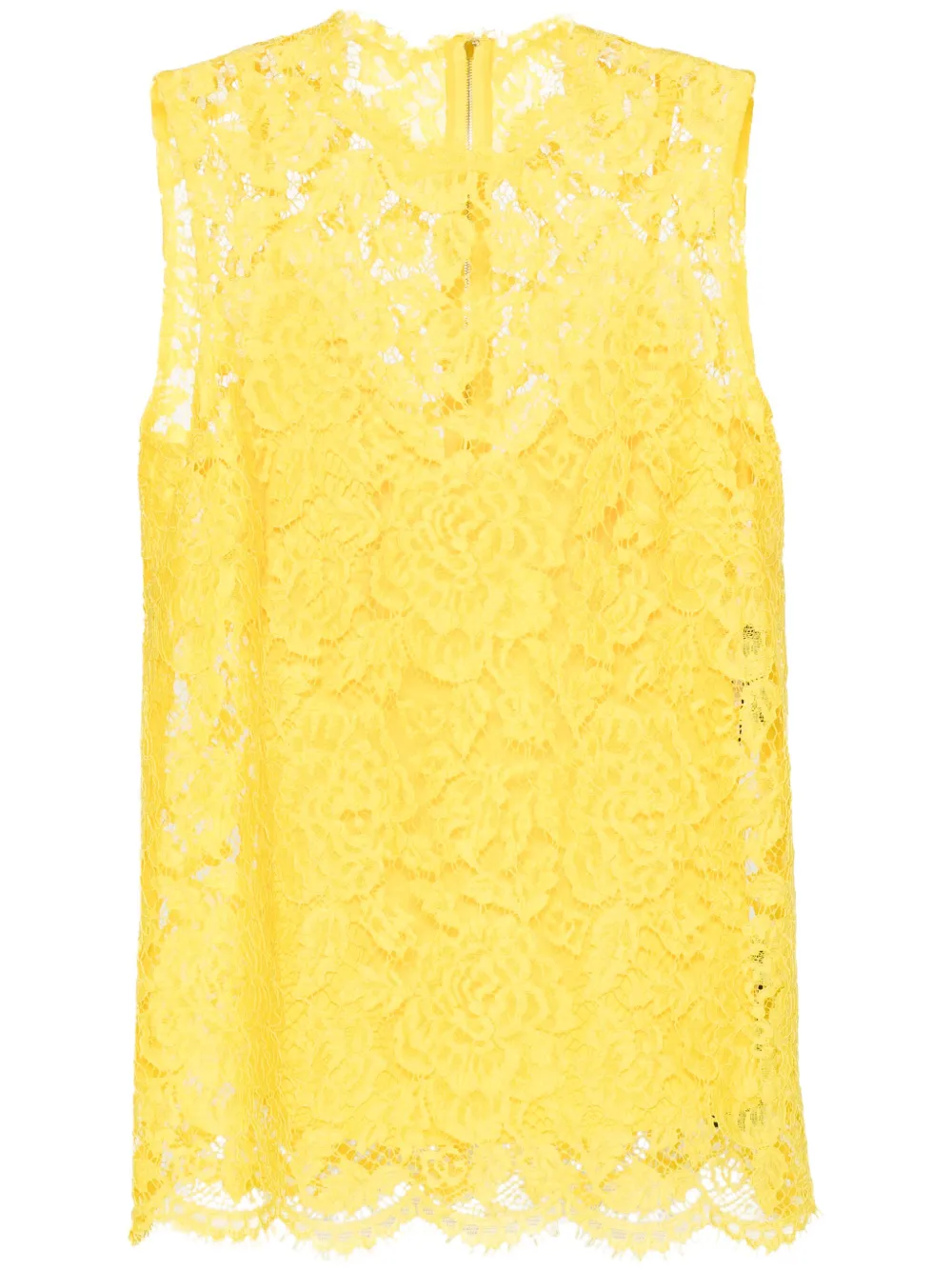 

Кружевной топ DOLCE & GABBANA, желтый