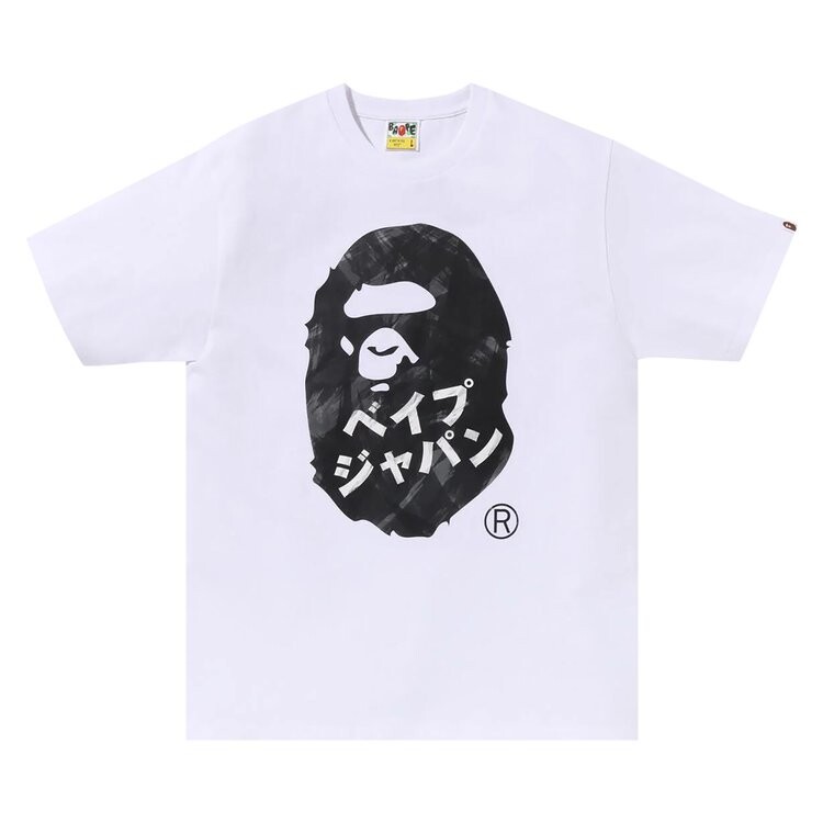 

Футболка BAPE Ape Head Ink Painting 'White', белый