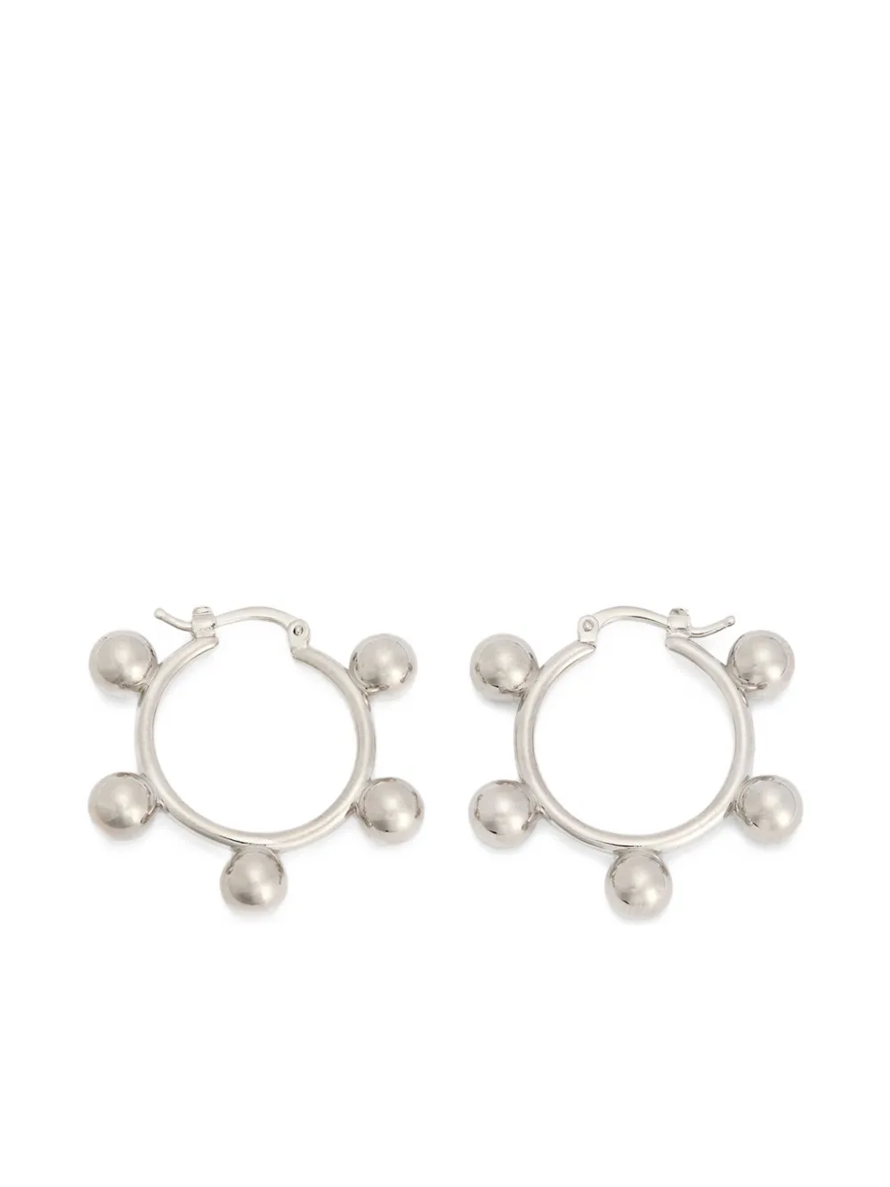 

Серьги-кольца JIL SANDER, серебяный