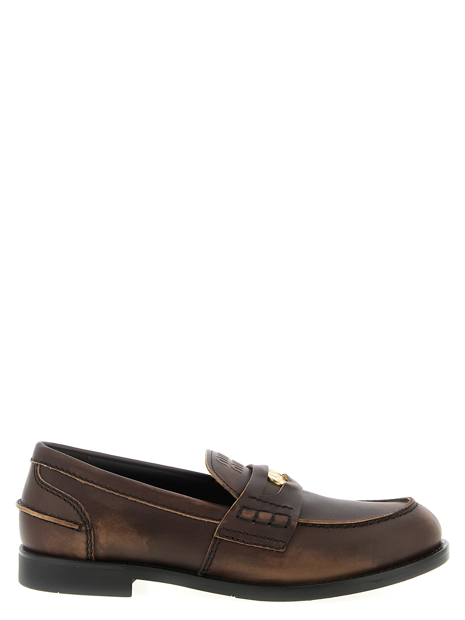 Лоферы «Penny Loafers» MIU MIU, коричневый