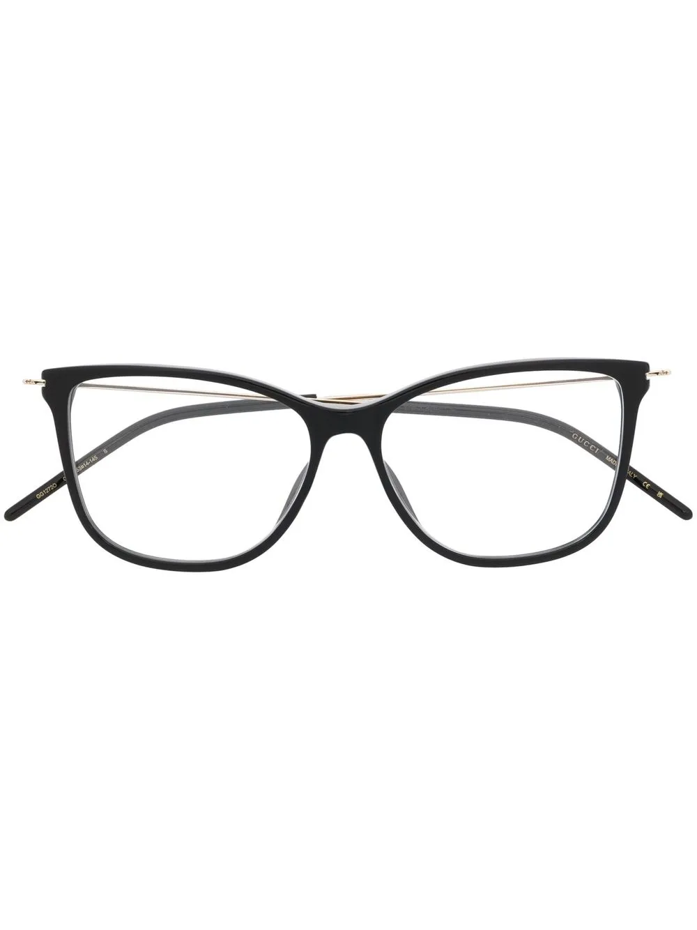 

Очки трапециевидной формы Gucci Eyewear, черный