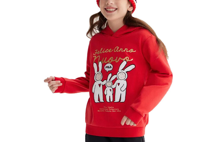 Толстовка GS Fila Kids, красный — фото 3