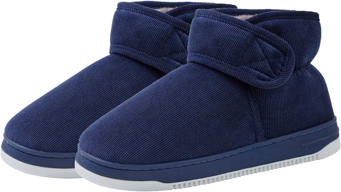 

Домашние тапочки Cliont для женщин и мужчин с мемори-пеной, удобные, теплые и нескользящие, синий