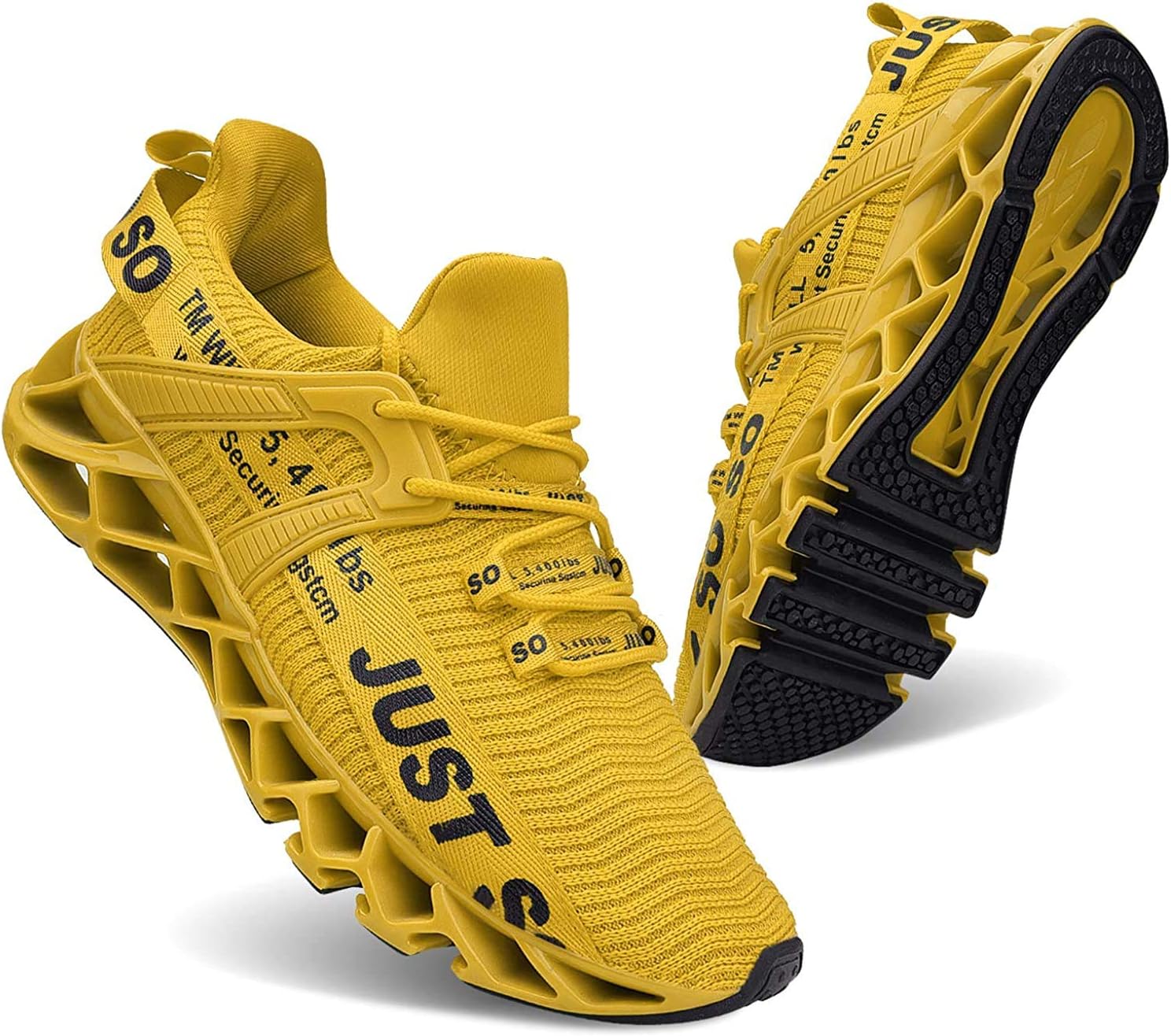 

Мужские спортивные кроссовки UMYOGO для ходьбы, бега и тенниса, модные кроссовки, желтый