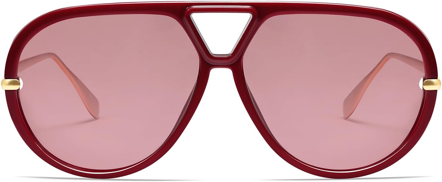 

Солнцезащитные очки-авиаторы VANLINKER большого размера, модные, поляризованные, для женщин и мужчин, ретро, ​​круглые, винтажные, в форме щита VL9798, C8-wine Red/Light Red