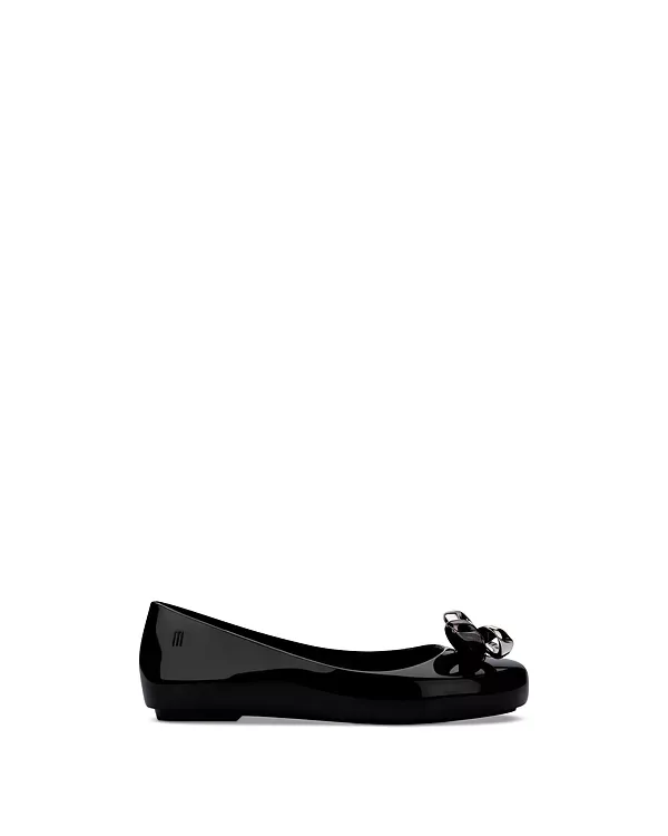 Балетки Sweet Love Glam - для малышей, детей постарше. Mini Melissa, Black — фото 2