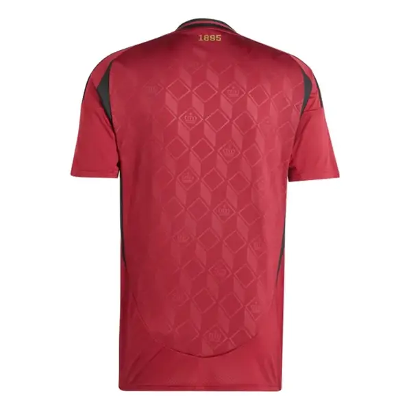 Спортивная футболка belgium 24 home soccer jersey asia sizing 'burgundy' Adidas, бургундия — фото 2