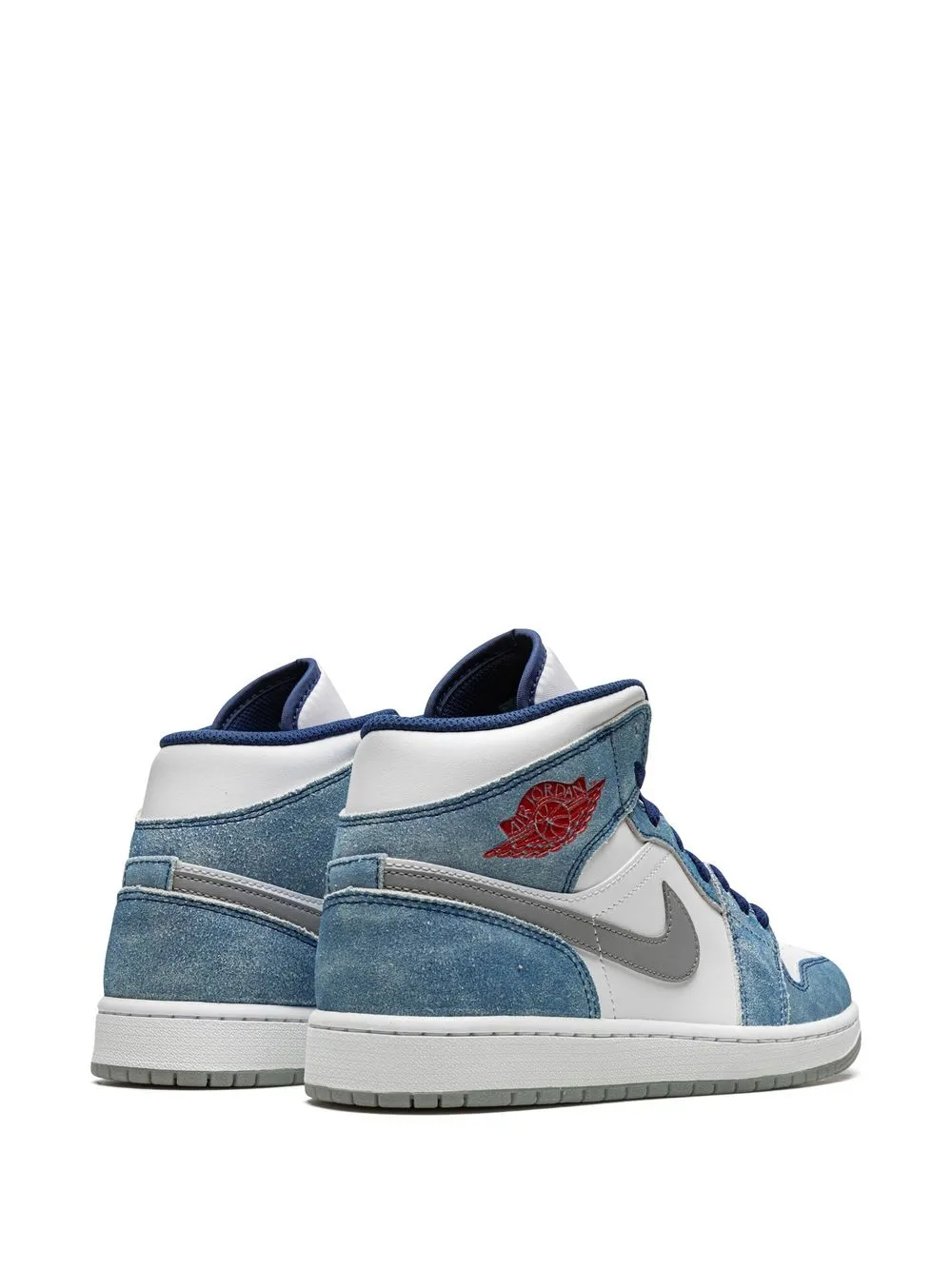 Кроссовки Air  1 Mid French Blue Jordan, синий — фото 4
