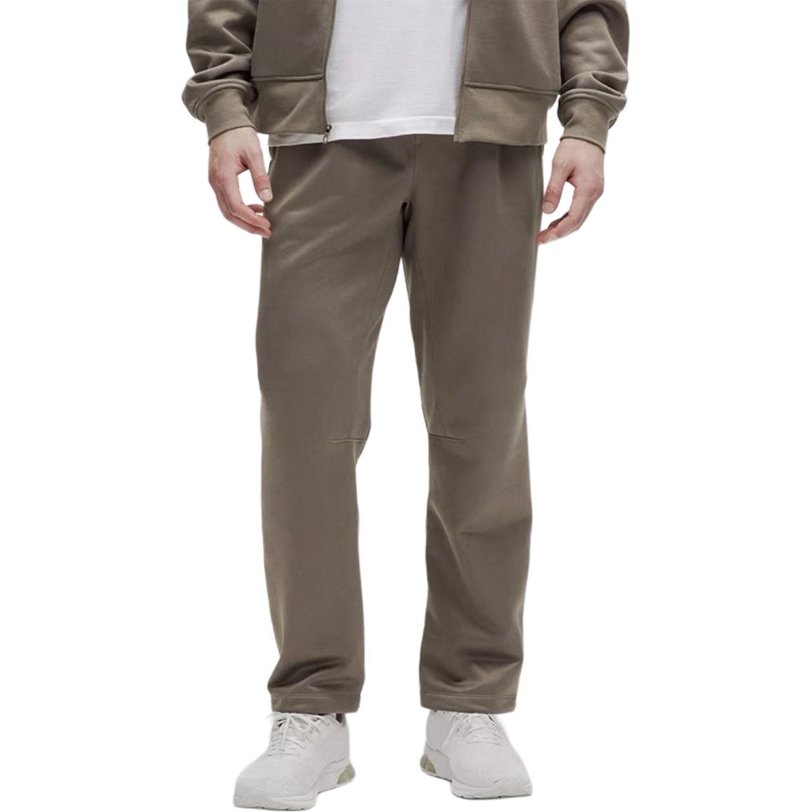 

Флисовые тренировочные вязаные спортивные штаны men's Lululemon, темный хаки