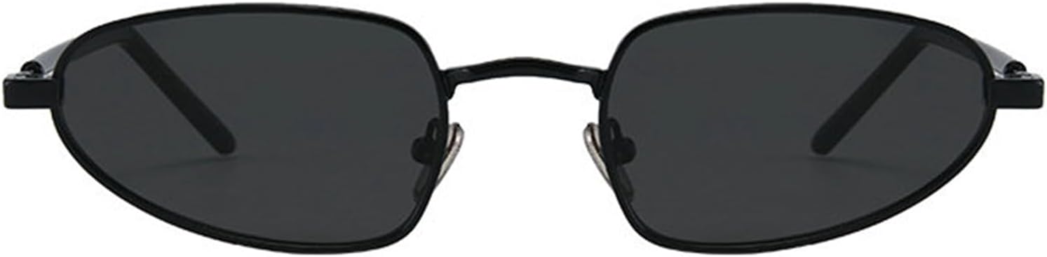 

Солнцезащитные очки Willochra Cat Eye женские панк с градиентным переходом цвета, роскошные дизайнерские овальные солнцезащитные очки в металлической оправе, черные, с защитой от УФ-излучения UV400, C2