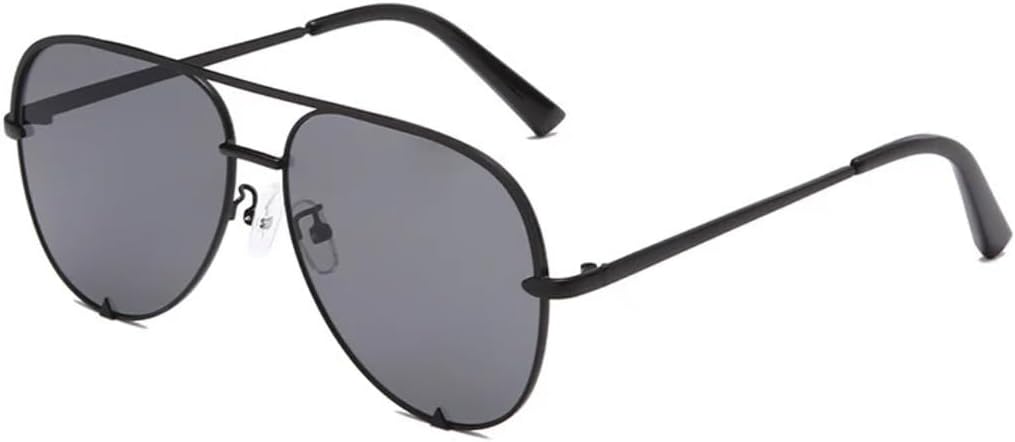 

Солнцезащитные очки с защитой от УФ-излучения UV400 | Металлические двойные перемычки, градиентные линзы | Для женщин и мужчин, для занятий спортом на открытом воздухе и вождения DSVIGF, Black-black