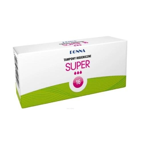 

Тампоны гигиенические, 16 шт. Donna, New Super