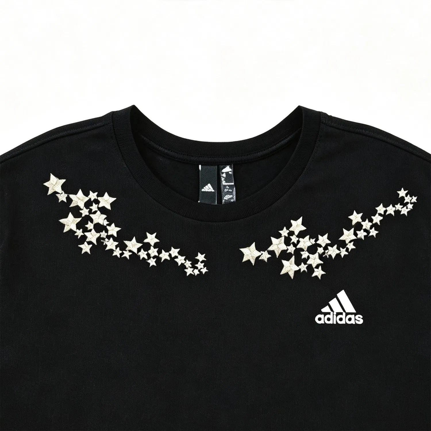Футболка с принтом звезд Adidas Unisex Sparkling Galaxy-Limited Black — фото 4
