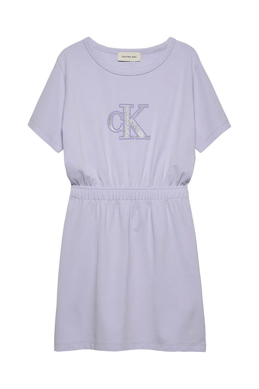 

Детское платье Calvin Klein Jeans, фиолетовый