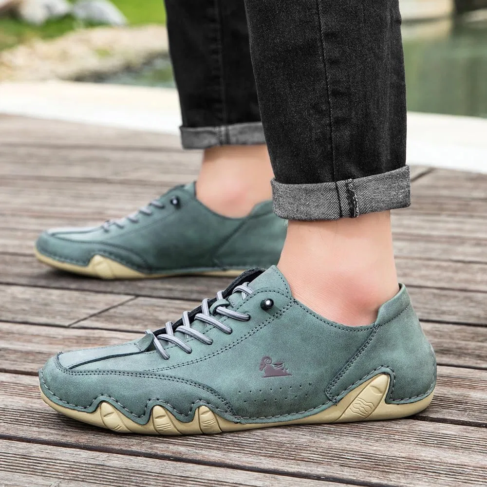 Лоферы мужские Slip-on из дышащей кожи, Asifn, серый — фото 2