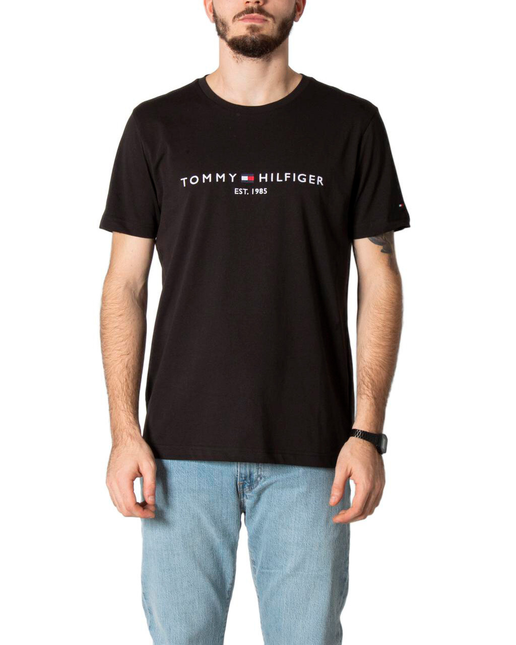 

Футболка мужская Tommy Jeans с логотипом бренда, черный