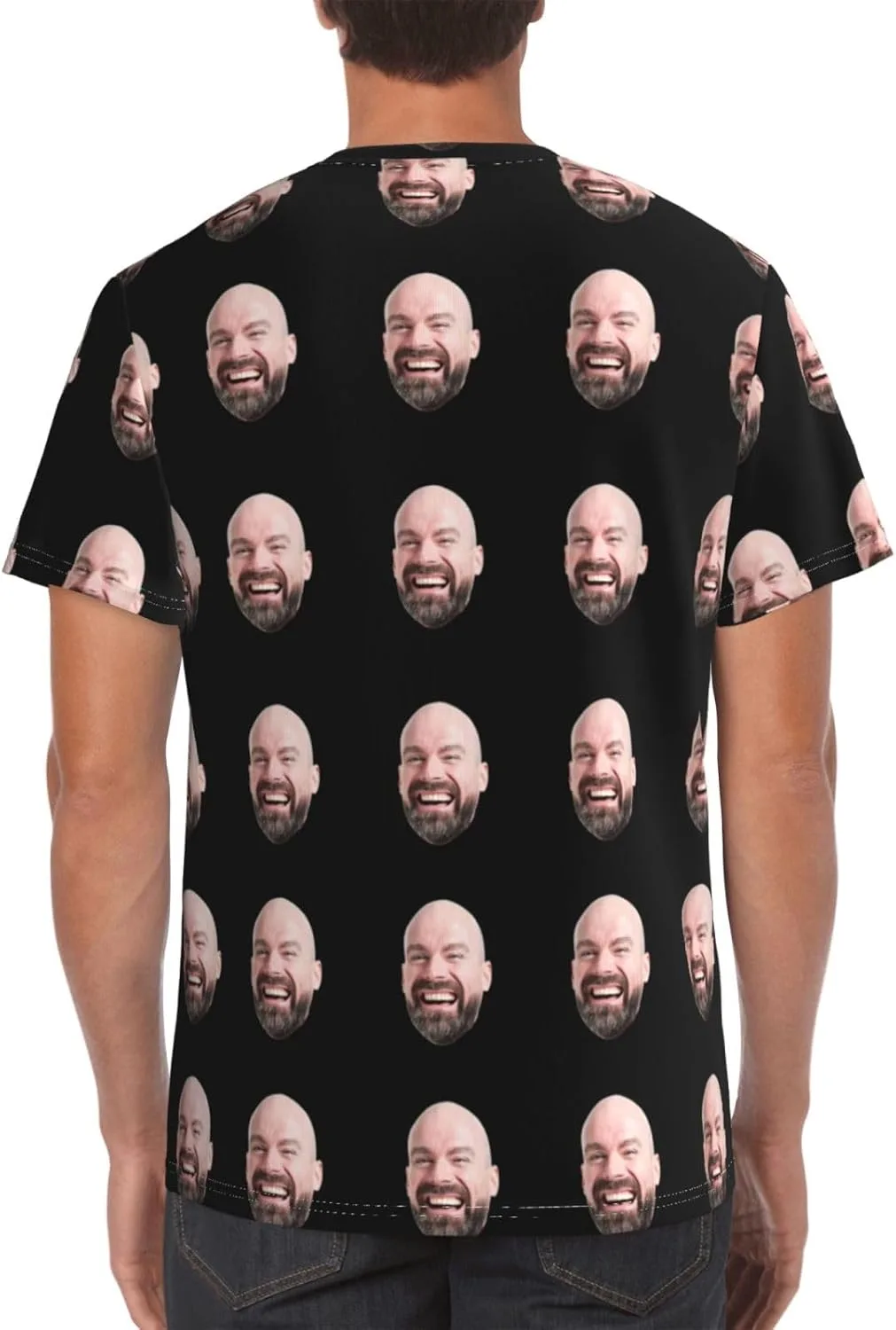 Футболка Custom T Shirts с принтом спереди и сзади — фото 2