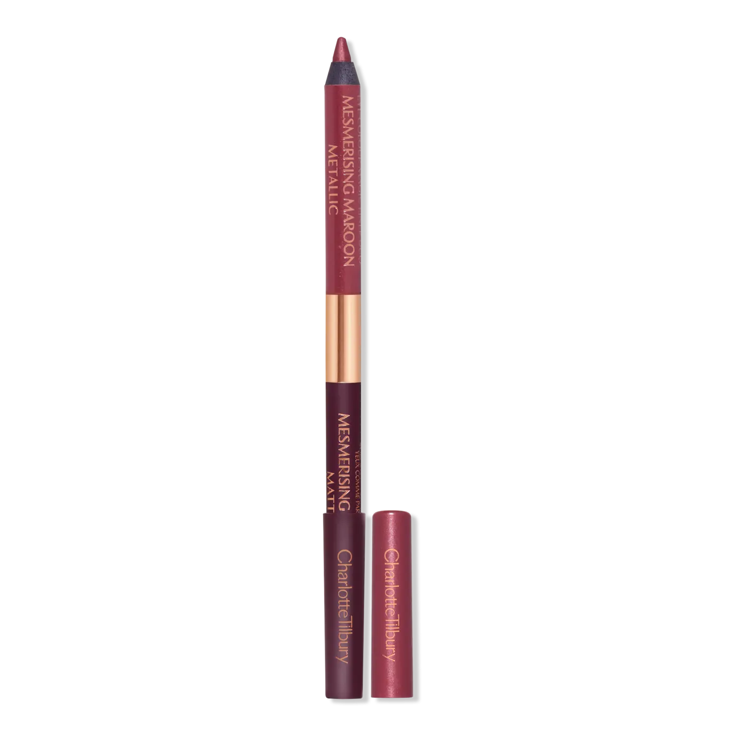 

Матовая и металлическая двусторонняя подводка для глаз Charlotte Tilbury, Mesmerising Maroon (rich metallic amethyst, matte deep plum)