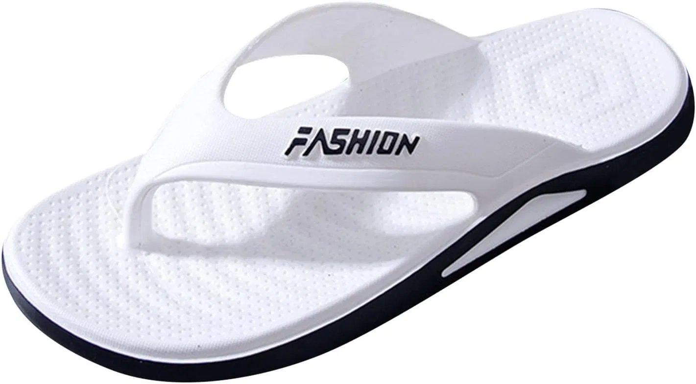 Generisch Вьетнамки Herren Zehentrenner Zehensandalen Sandalen Breite Füße Badelatschen Sommerschuhe Sommer Hausschuhe Badeschlappen Badepantoletten Вьетнамки, 011 White