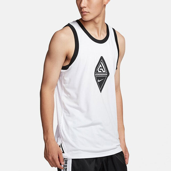Жилет giannis alphabet basketball sleeveless vest 'white' Nike, белый — фото 3