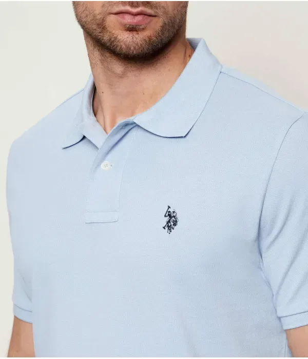 Полюс classic fit Us Polo Assn, небесно-голубой — фото 4