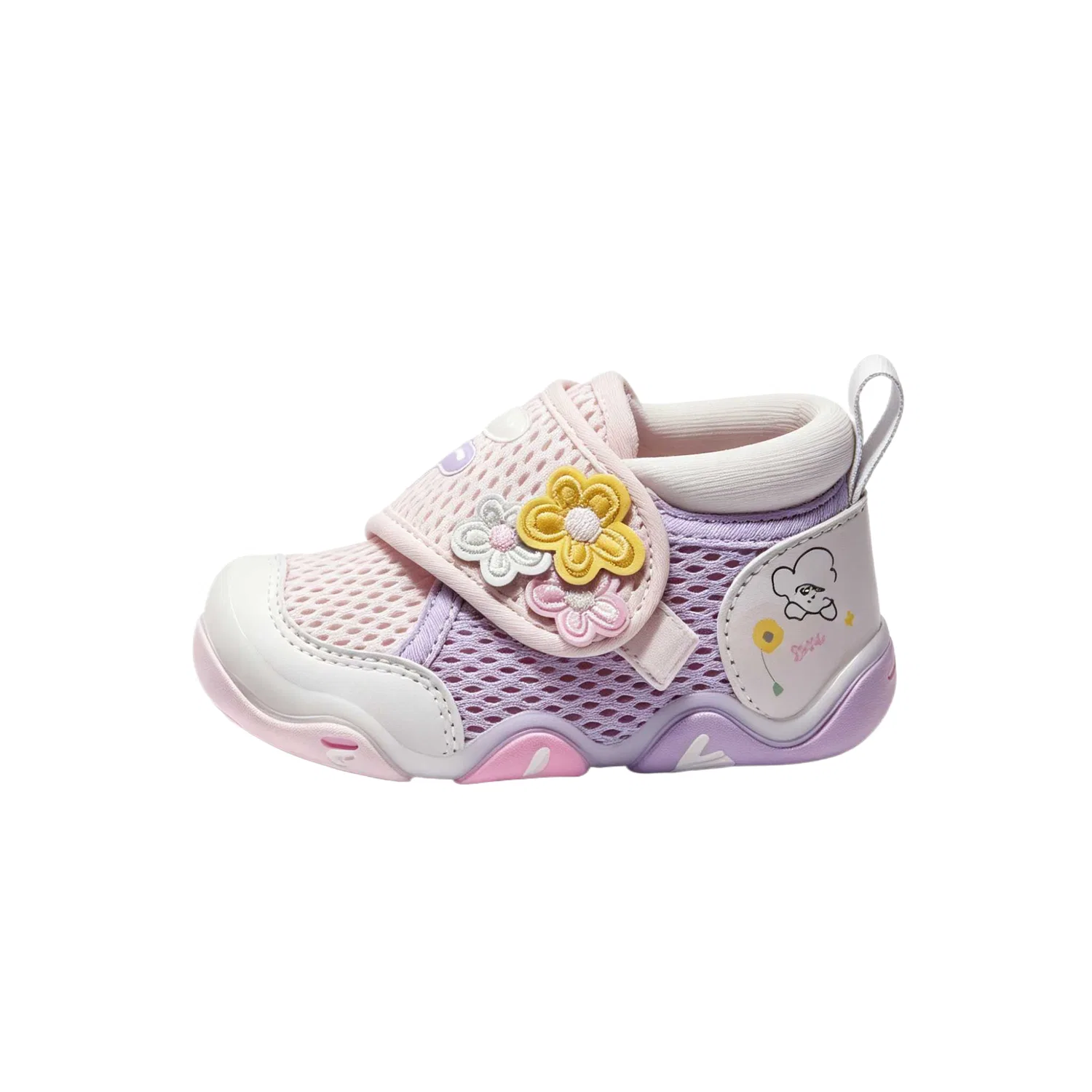Кроссовки для малышей AMORE из искусственной кожи и текстиля FILA KIDS, Spring Floral Mauve