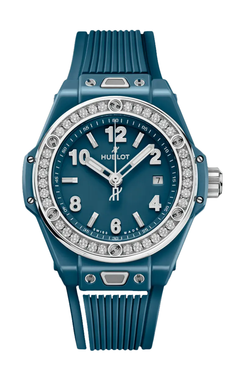 

Big bang one click петрольно-синяя керамика с бриллиантами 33 мм - 485.es.5171.rx.1204 HUBLOT
