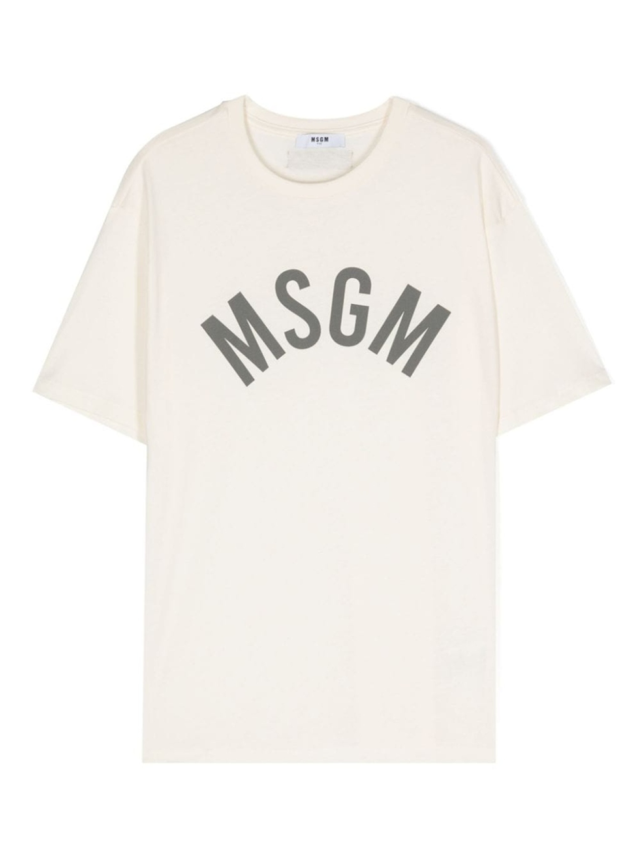 

MSGM Kids футболка с логотипом, нейтральный цвет