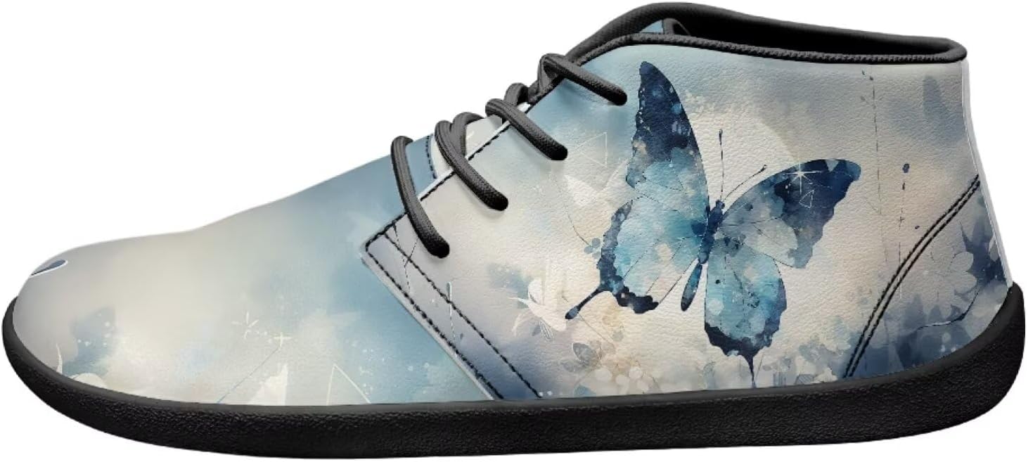 

Кроссовки с принтом бабочки для ходьбы Легкие кроссовки для прогулок, тенниса, походов и работы на щиколотку для мужчин и женщин Ecaestolph, голубой