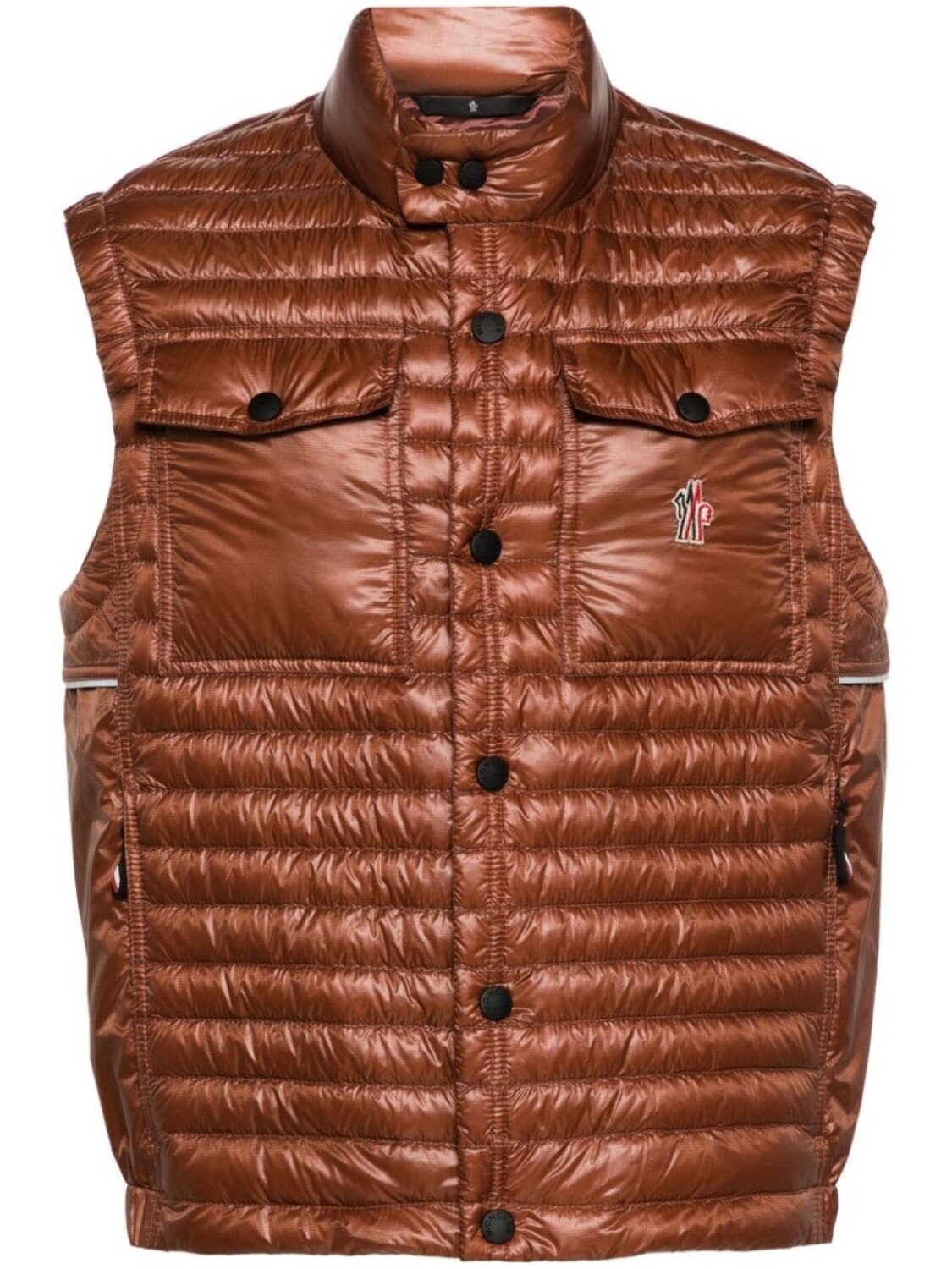 

Moncler Grenoble дутый жилет Ollon, коричневый