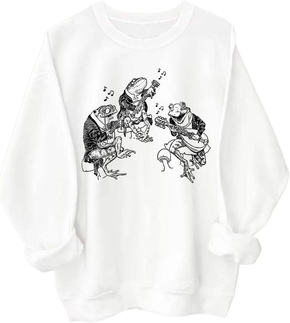 Футболка с длинным рукавом Frog Musicians 90s Retro Unisex