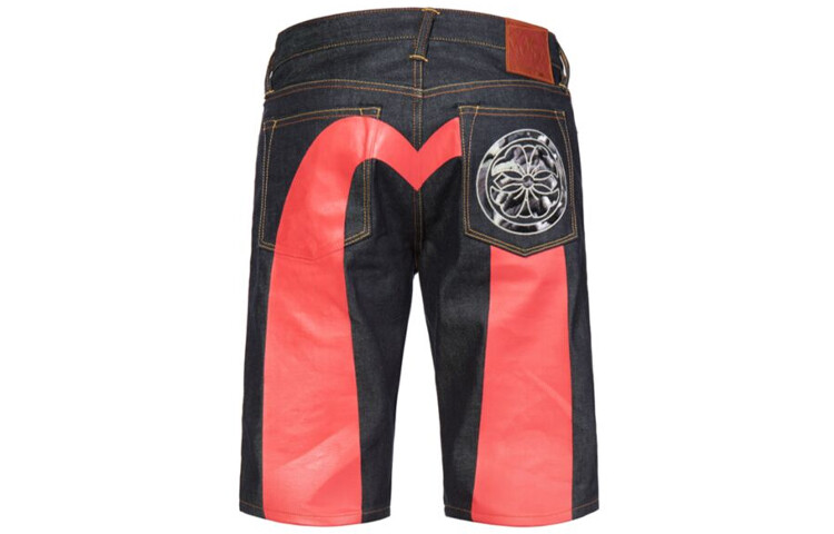 

Джинсовые шорты мужские джинсовые синие Evisu, синий