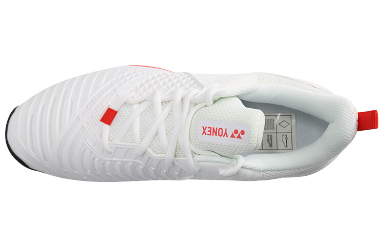 Кроссовки YONEX Tennis Shoes Unisex Low-top White/Red, белый/красный — фото 3