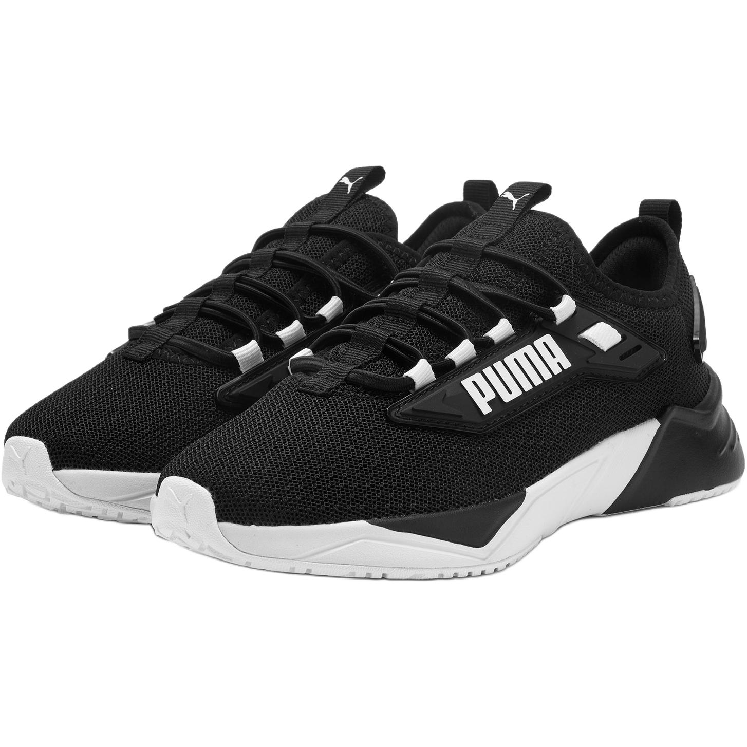 Retaliate 3 износостойкие дышащие низкие детские кроссовки для повседневной носки PUMA, черный — фото 3