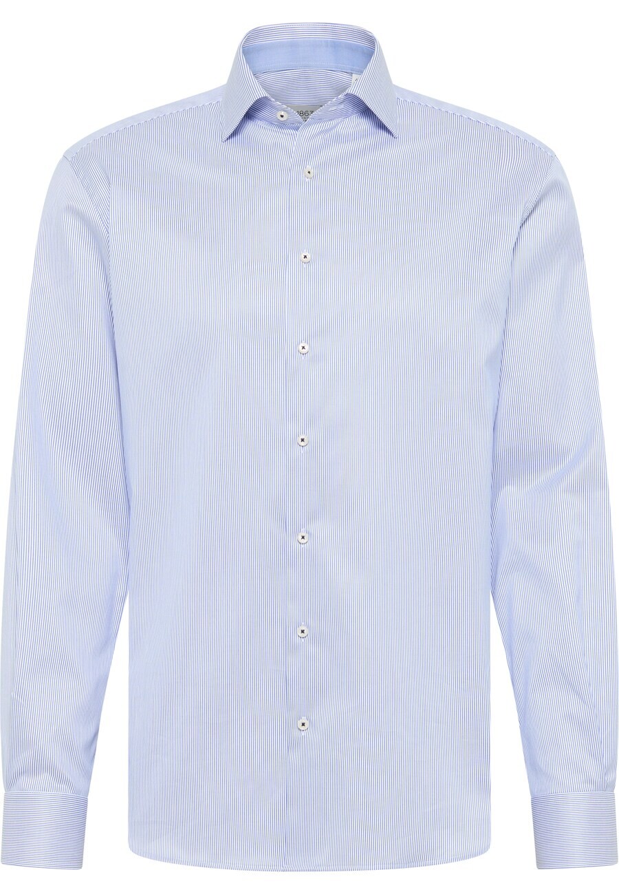 

Деловая рубашка ETERNA Regular fit Business Shirt, цвет royal blue/light blue