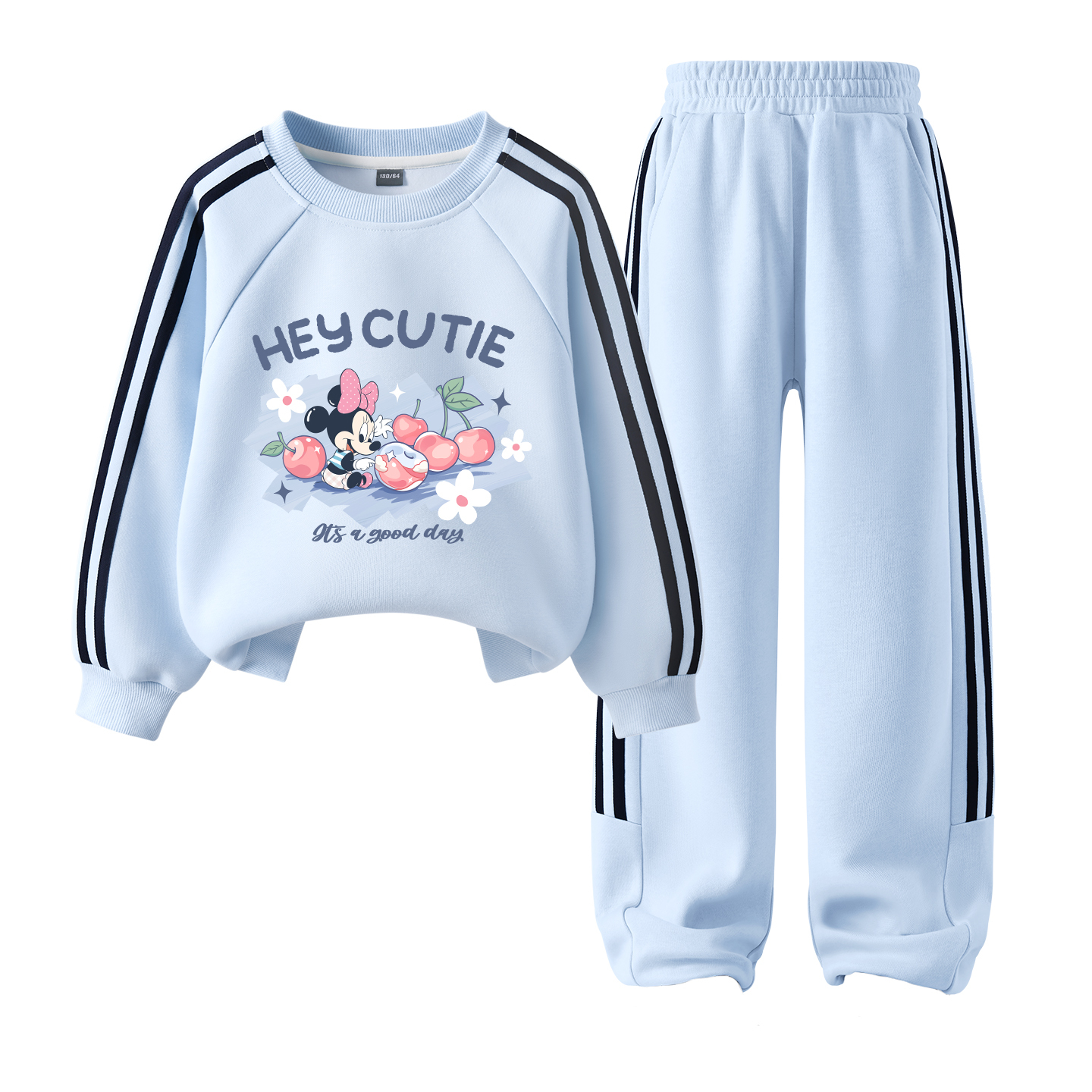 

Детская повседневная спортивная одежда Disney, персиковый