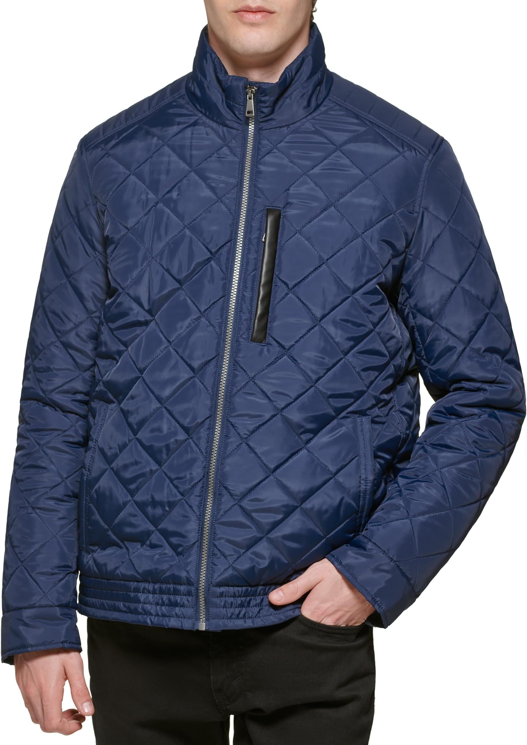 

Куртка Cole Haan Quilted Jacket With Faux Sherpa Lining, цвет Navy 1