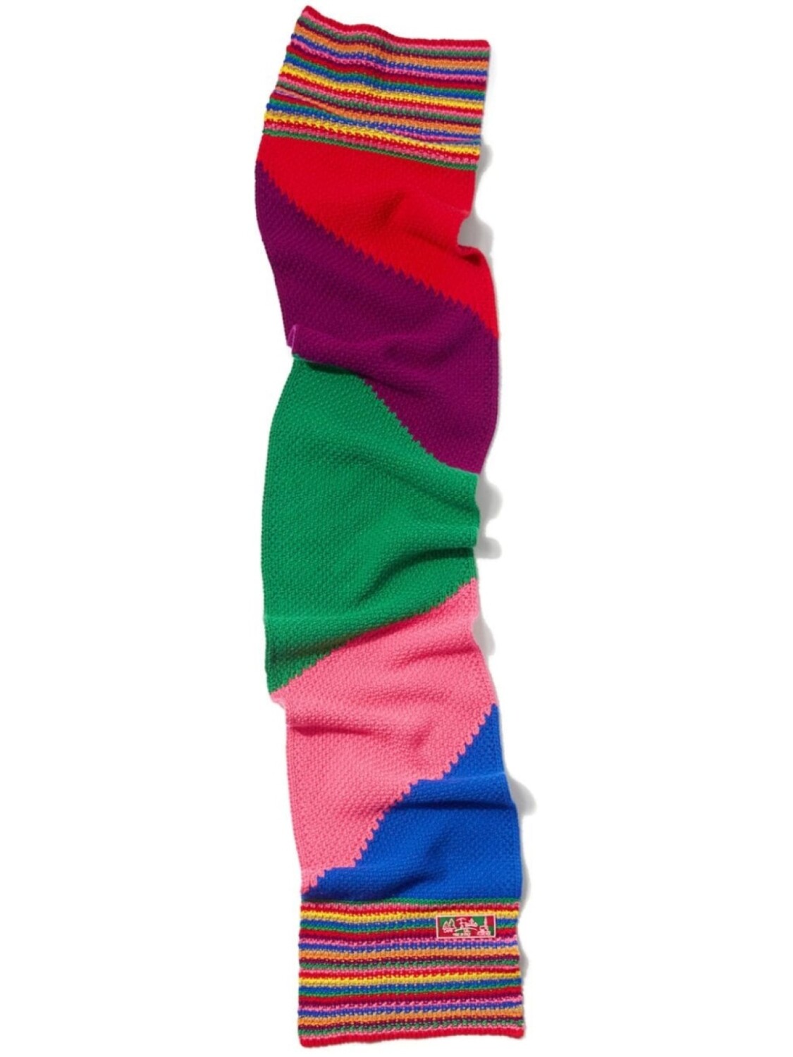 

PUCCI шерстяной шарф с цветными блоками, розовый