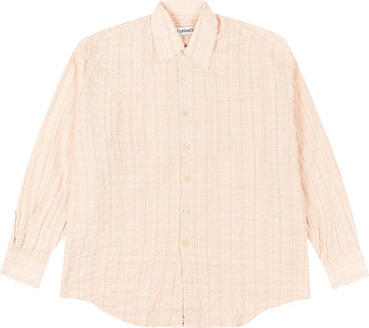 

Рубашка Our Legacy Check Seersucker Borrowed Button Down 'Beige', загар