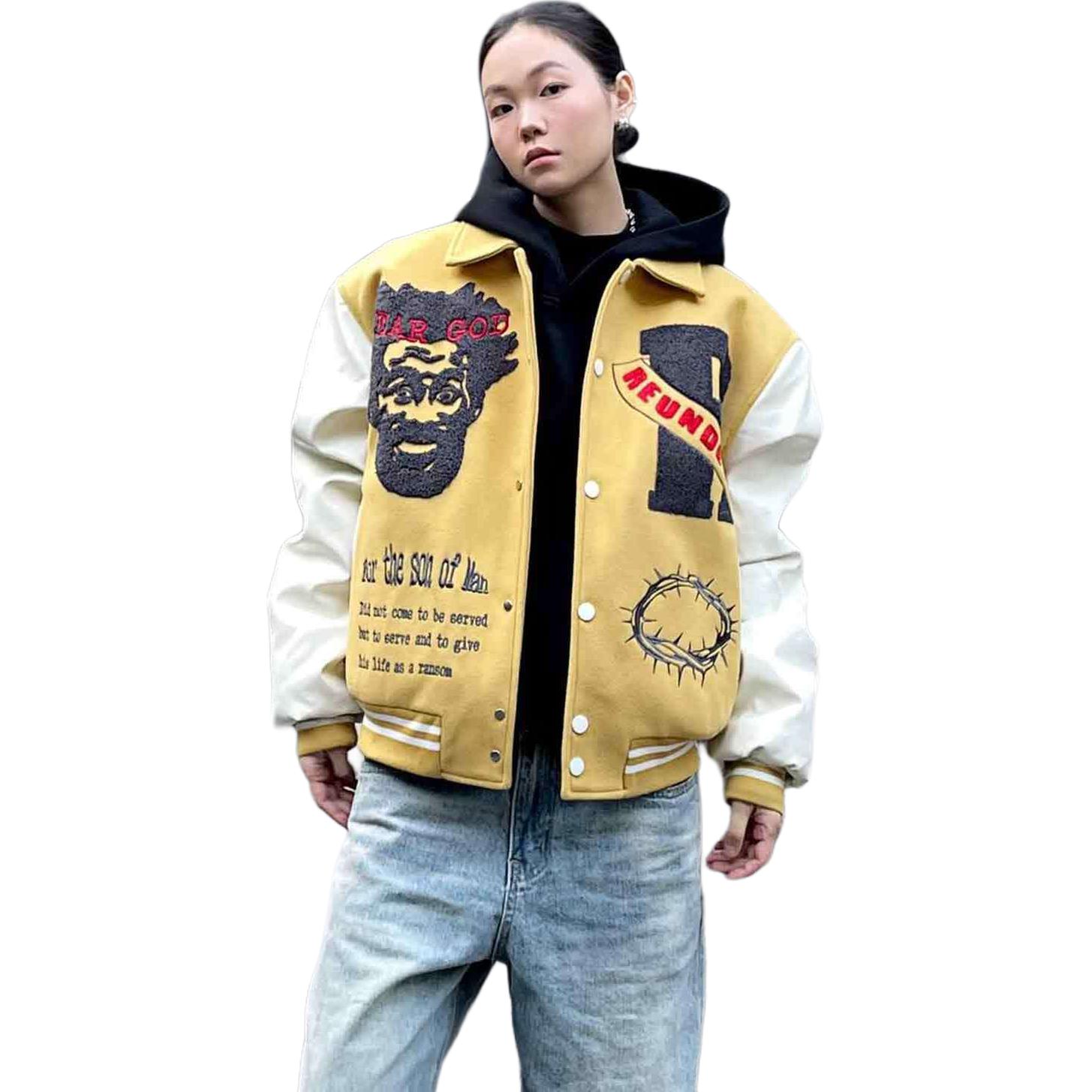 

Бейсбольная куртка Unisex NEVER RULE, желтый