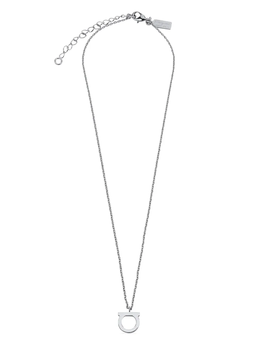 

Колье с декором Gancini Ferragamo, серебяный