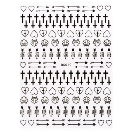 

Наклейки для ногтей Bna Cb086 Black Beautynails