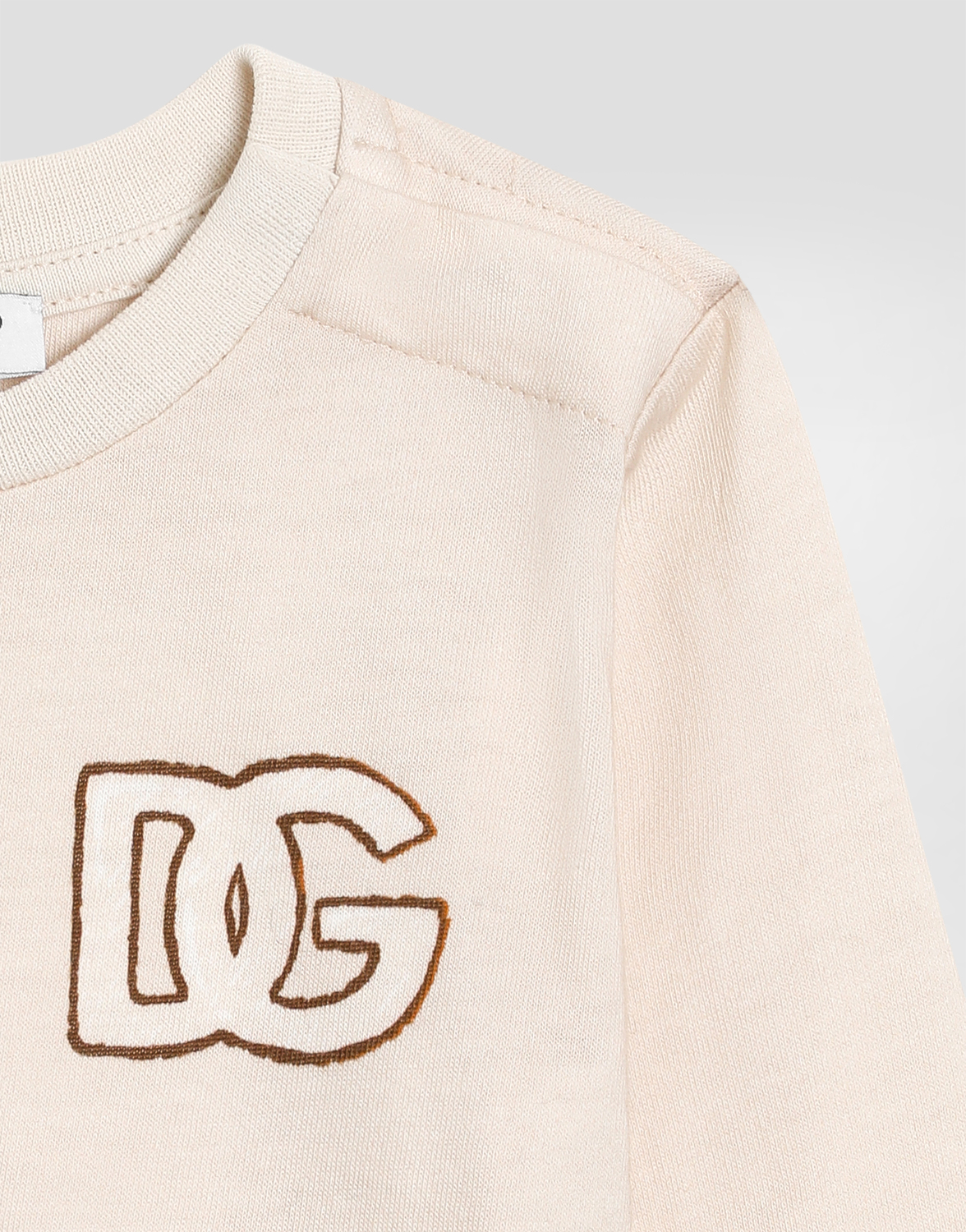 Футболка из джерси с леопардовым принтом Dolce&Gabbana, мультиколор — фото 3