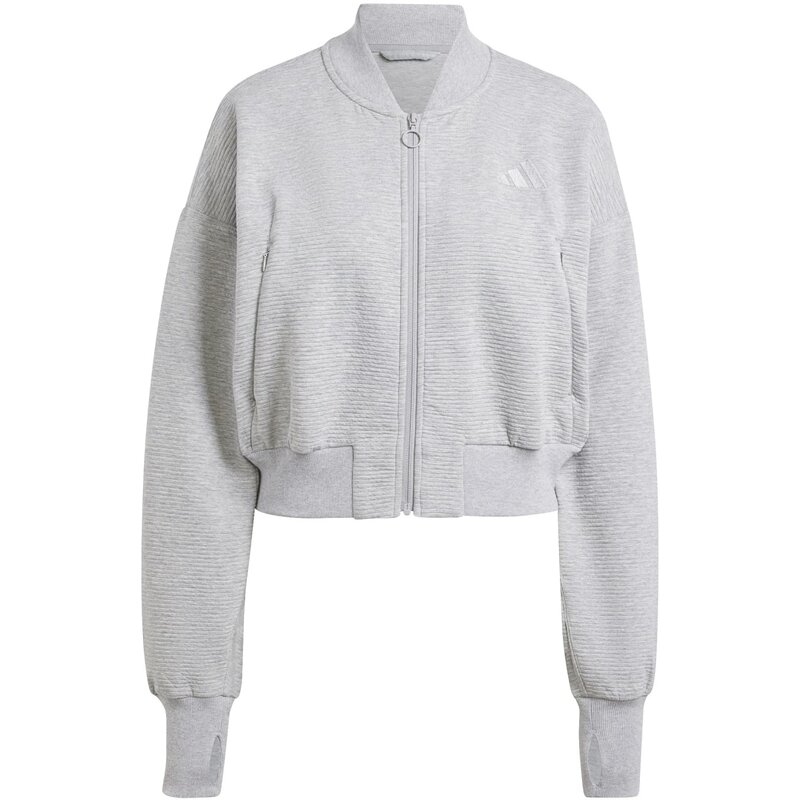 

Jacket all szn rib track top Adidas, цвет mgreyh