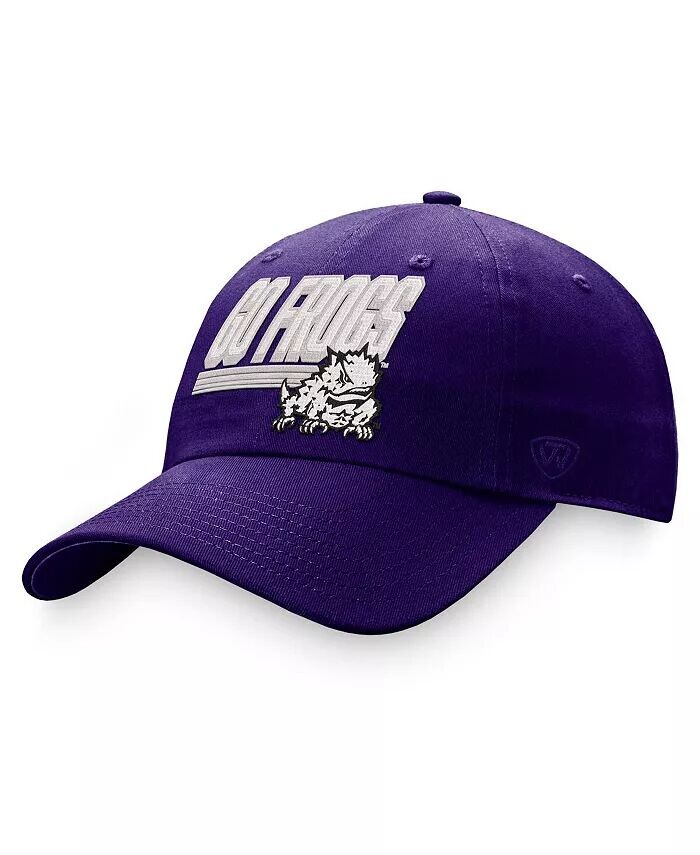 

Мужская фиолетовая TCU Horned Frogs Slice Регулируемая шляпа Top of the World