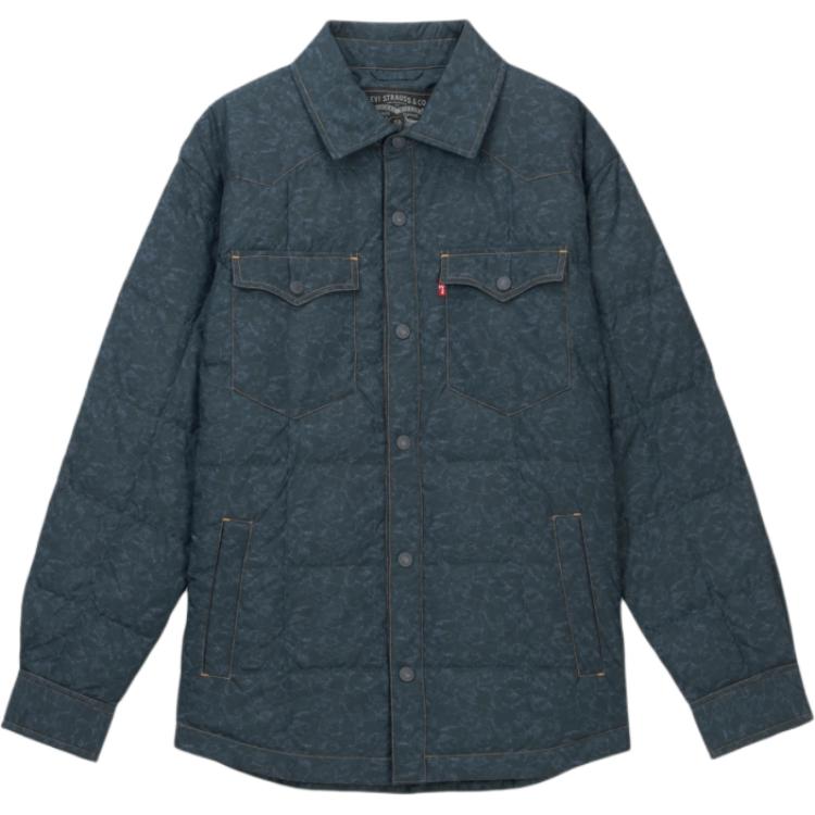 

Levis Пуховик мужской темно-черный синие