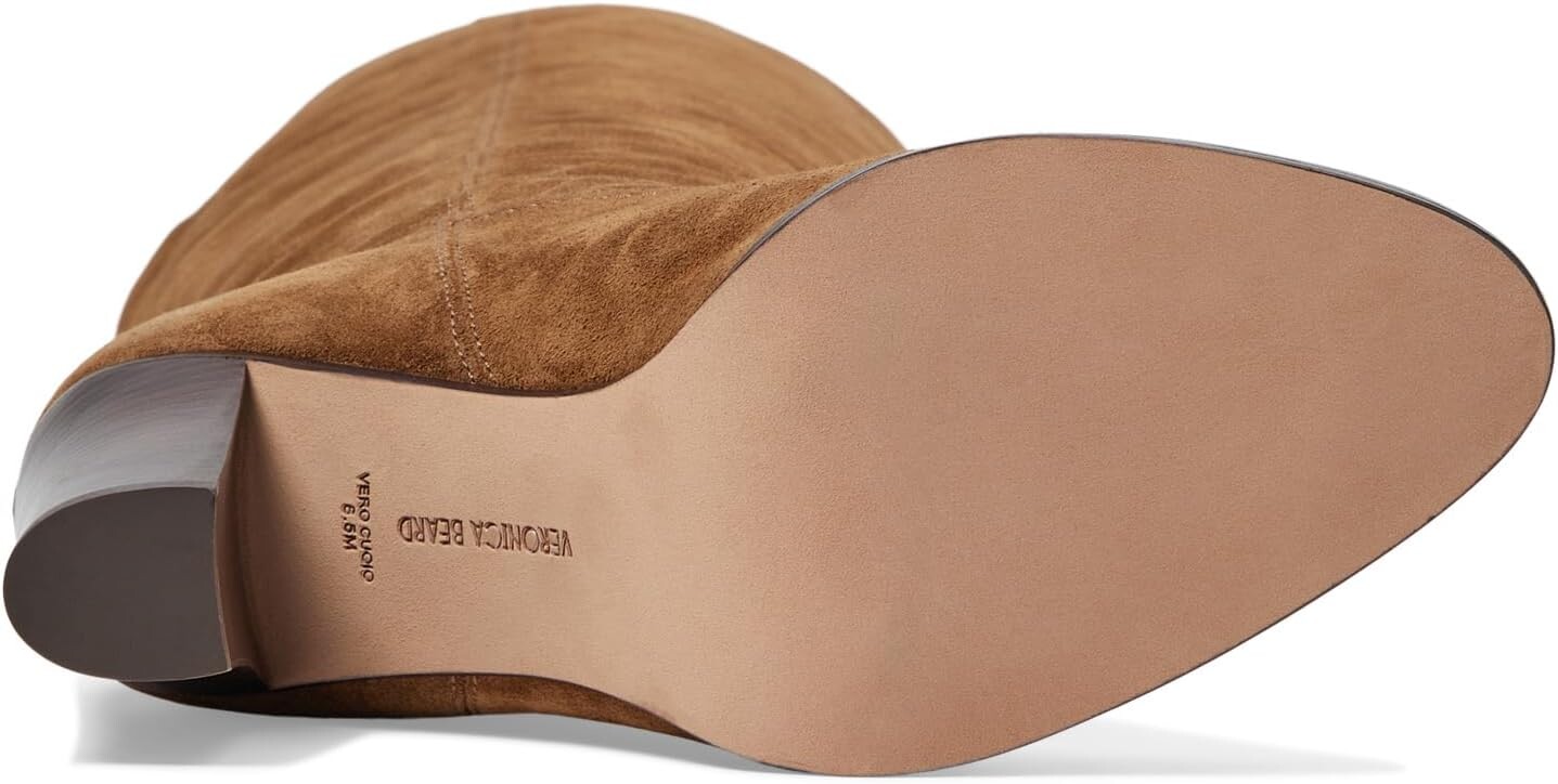 Сапоги Vesper Wide Calf Veronica Beard, цвет Mocha Brown Suede — фото 3